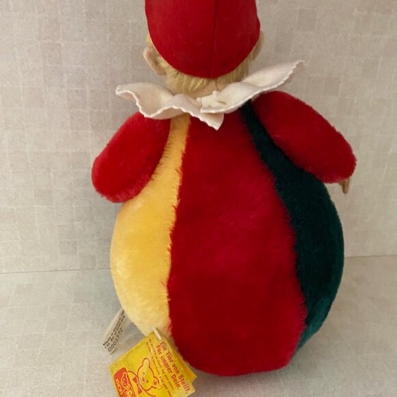 Vintage Steiff 1988 Ltd Ed "Roly-Poly" Clown Mohair Plush Toy Germany #1572/3000 - Picture 4 of 7
